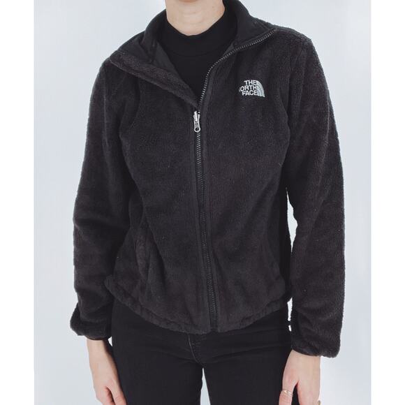 The North Face Osito Black Fuzzy Fleece Jacket - Picture 1 of 4